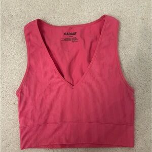 Ribbed V Neck ribbed top